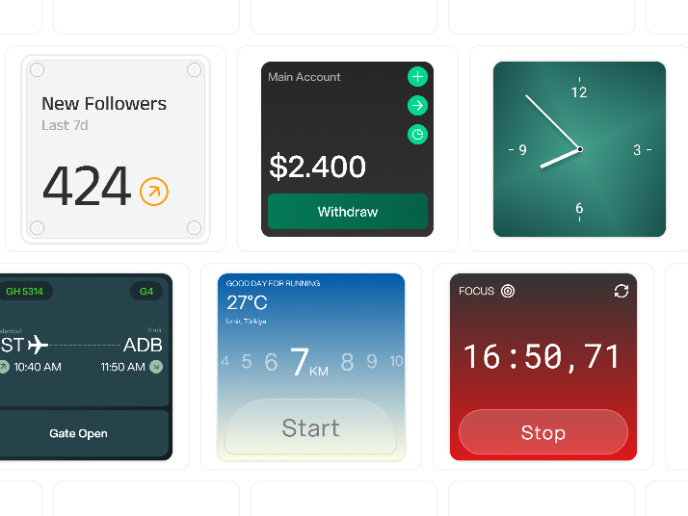 Experimental Widgets 