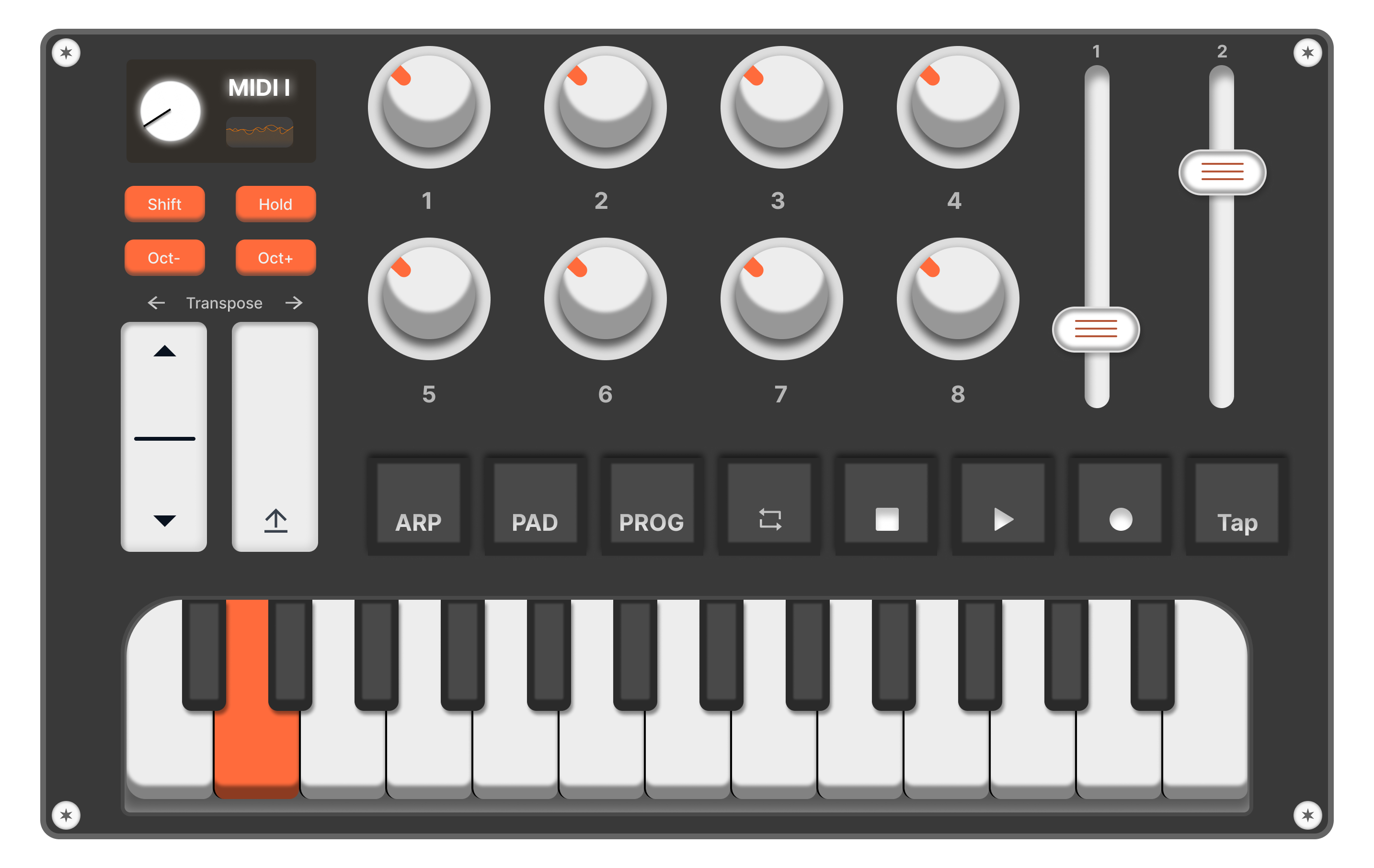 Midi Keyboard just for fun :)