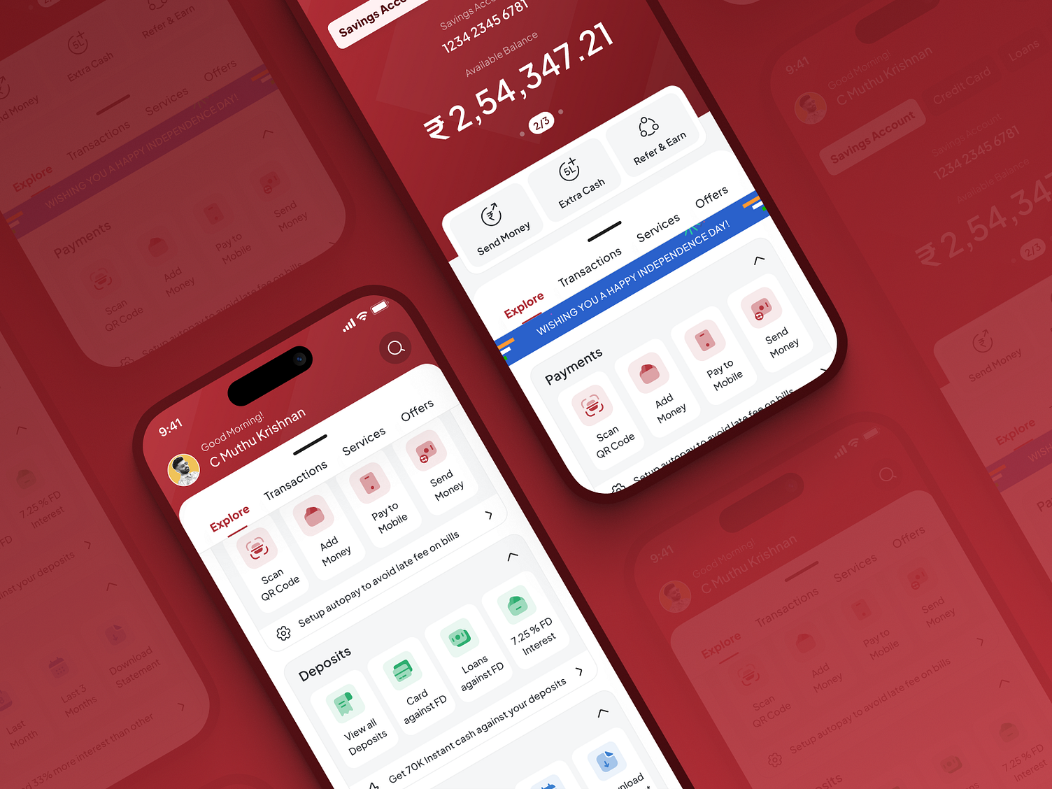 Mobile Banking: Dashboard Design for an Indian Bank 3