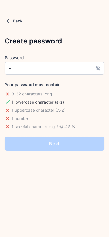 Signup Form for Headway app 2