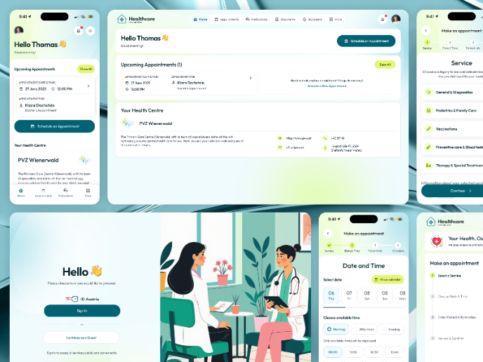 💊 Healthcare Desktop & Mobile App UX/UI Design