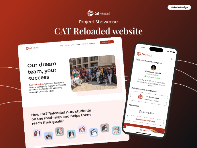 CAT Reloaded Website Redesign 