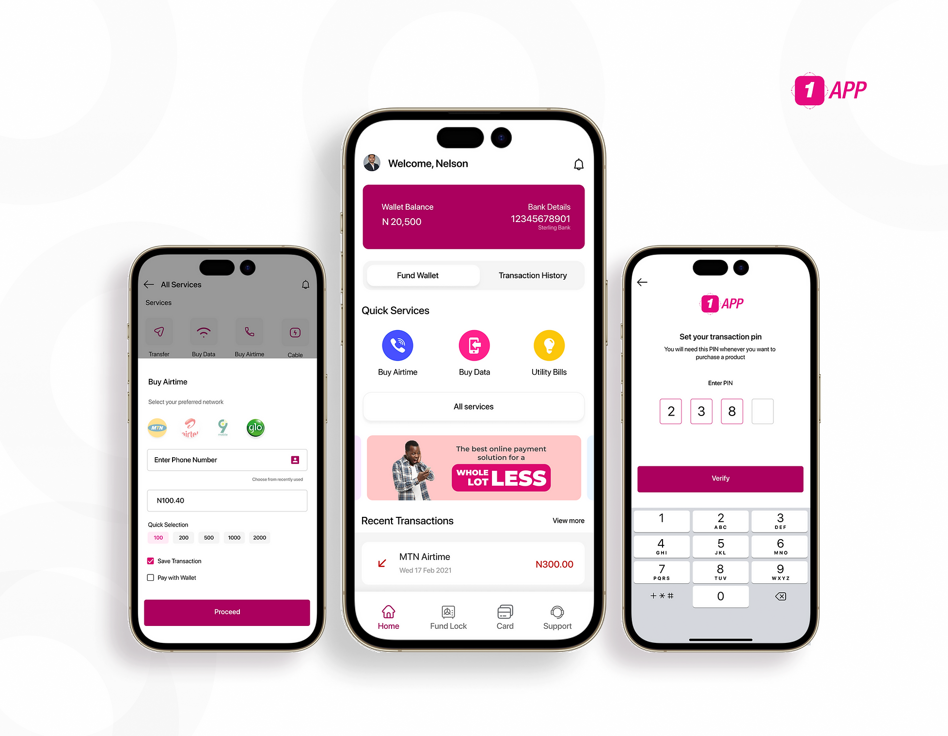1app Mobile Redesign