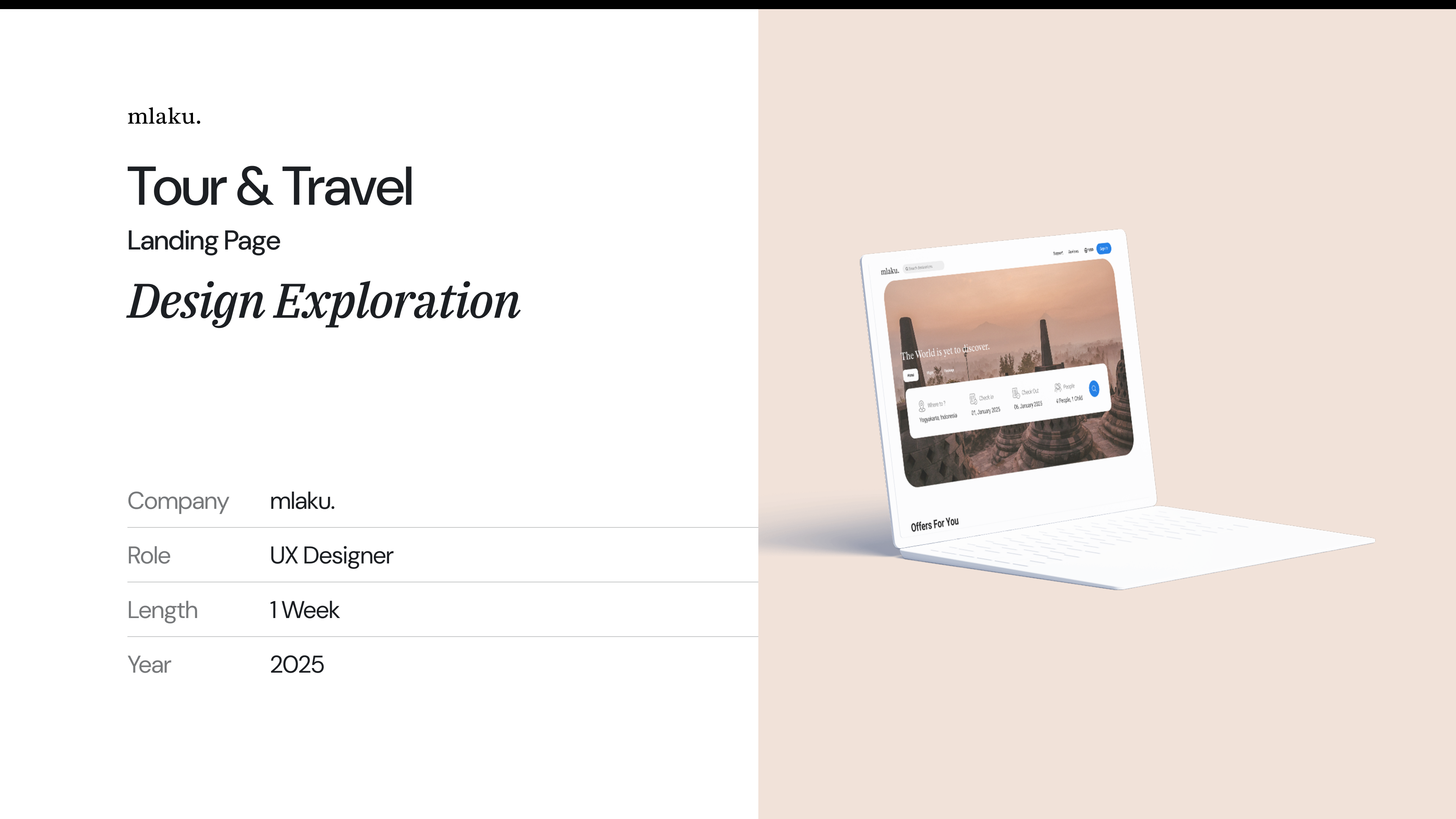 mlaku. - Travel Landing Page 1