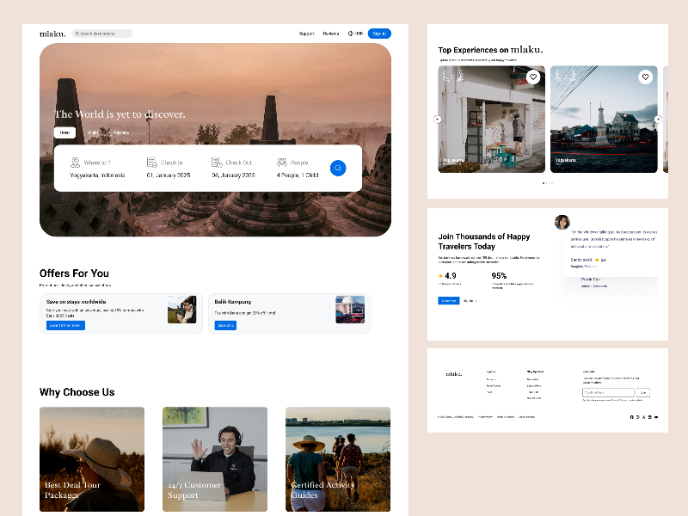 mlaku. - Travel Landing Page