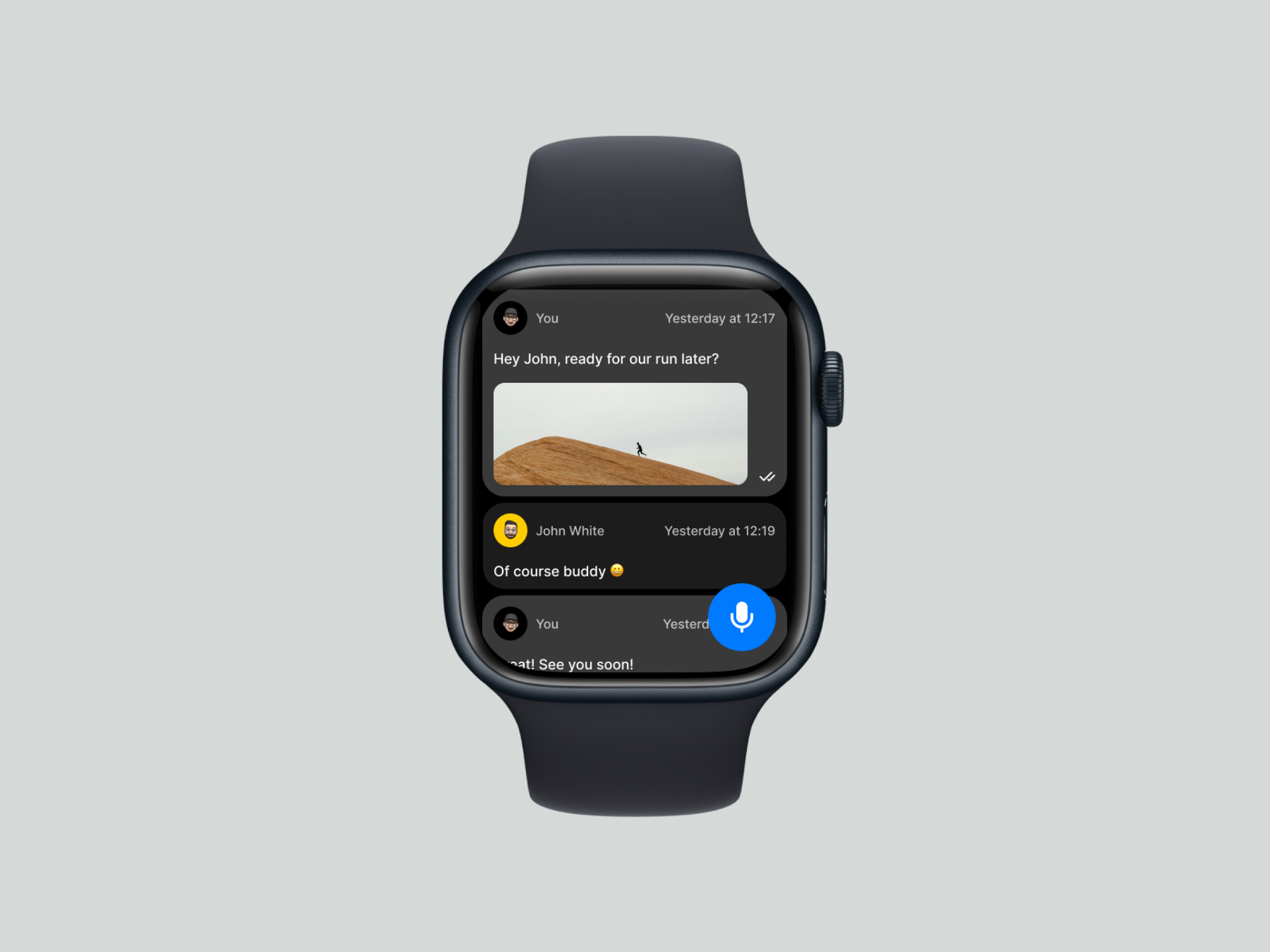 Modern messaging app for apple watch 2