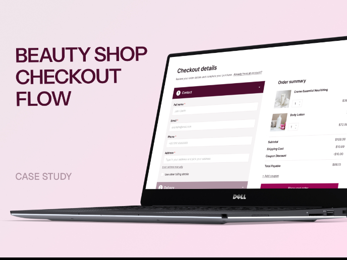 Beauty Shop Checkout Redesign