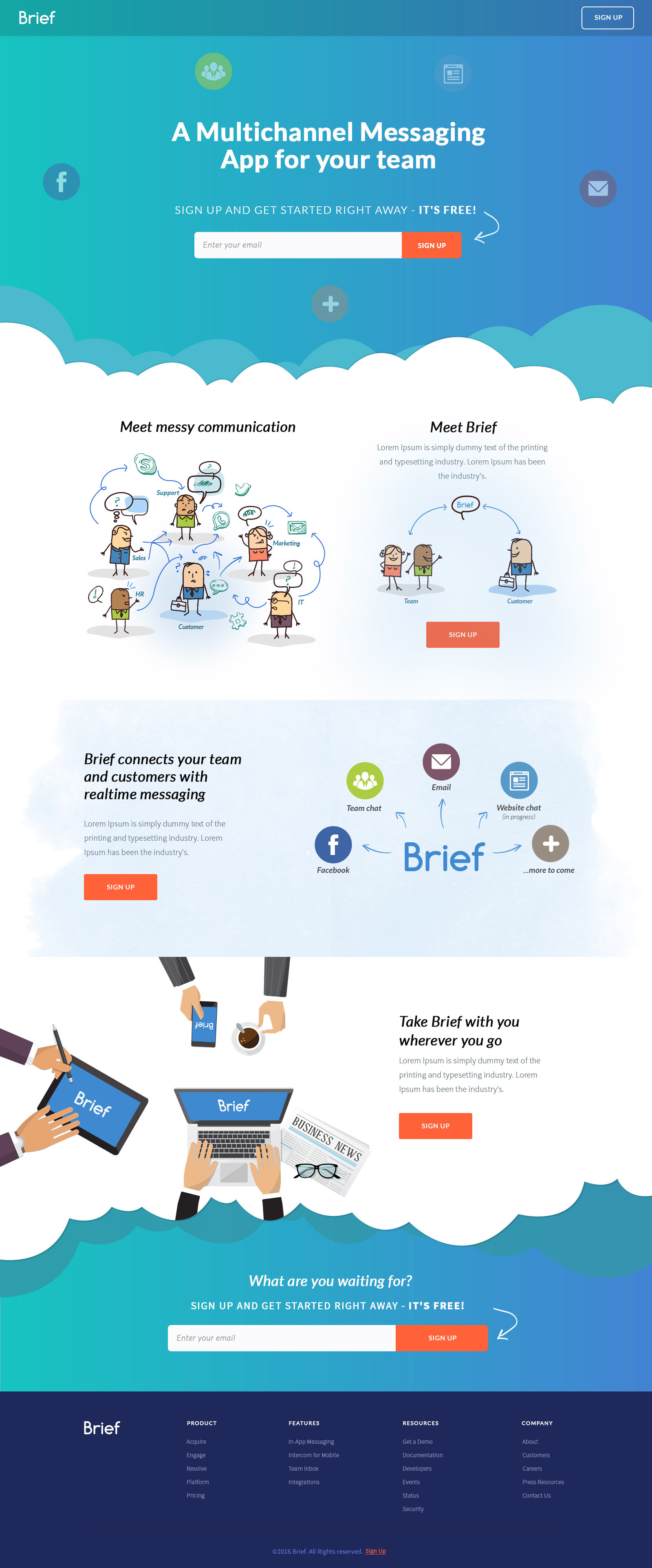 Multichannel Messaging App - BRIEF