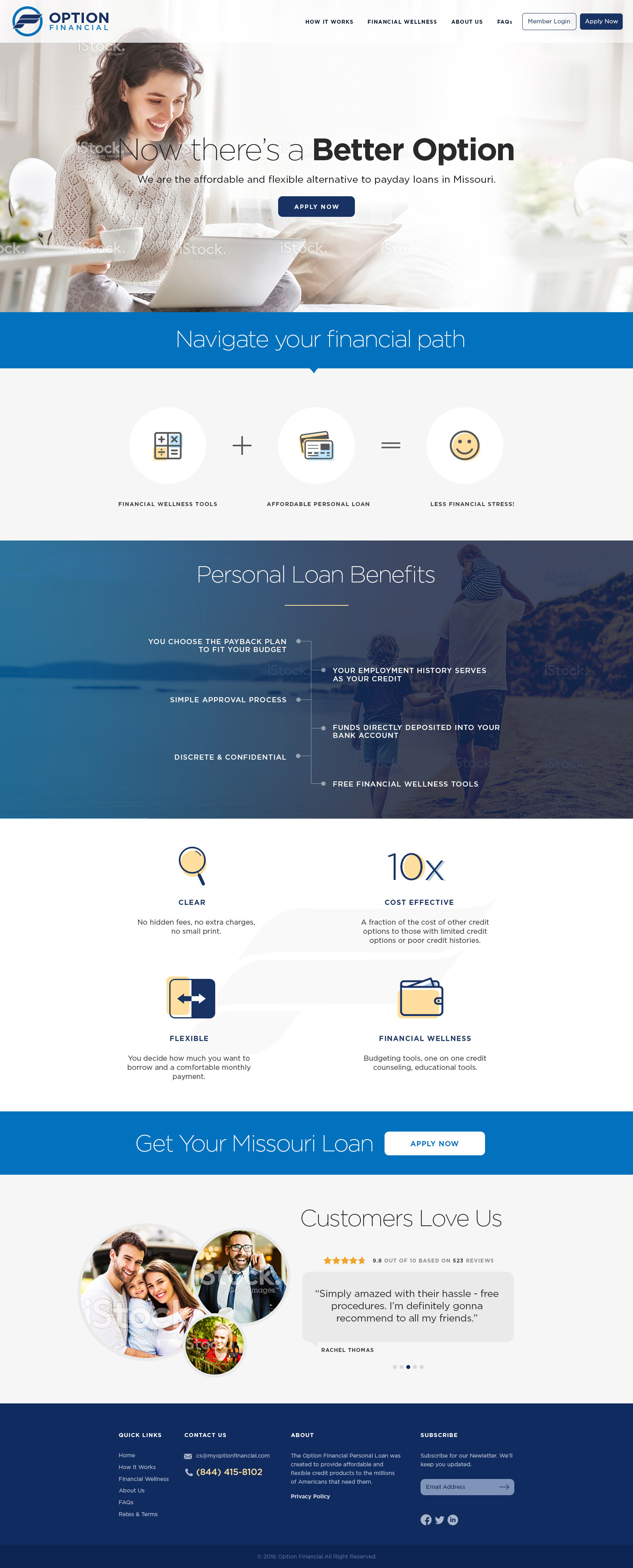 Option Financial - affordable & flexible alternative to payday loans