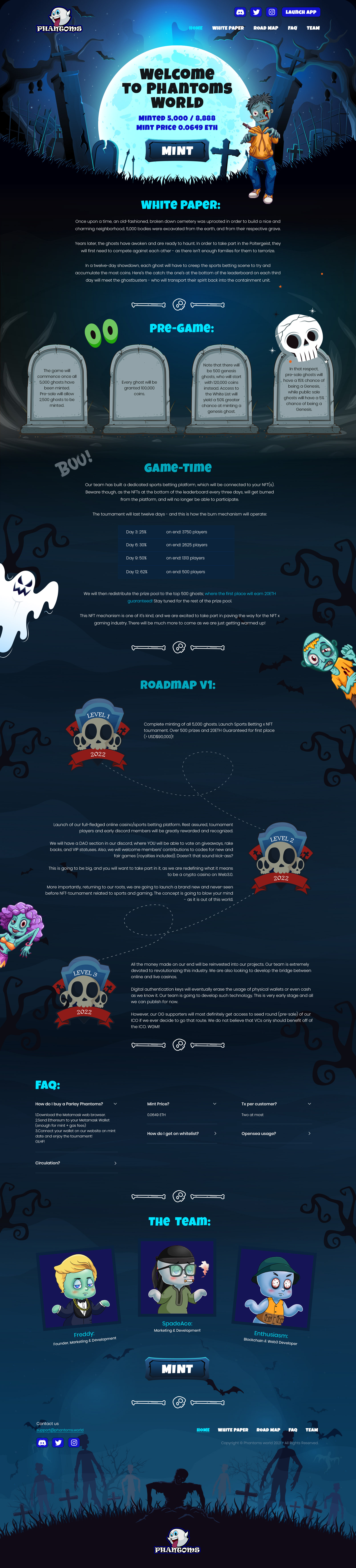 Phantoms - NFT Sports Betting Platform