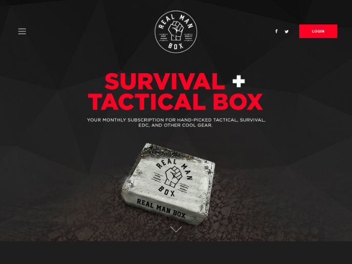 Real Man Box - Survival + Tactical Box