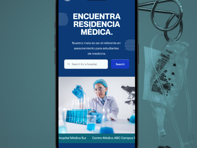 Residents mobile and web design