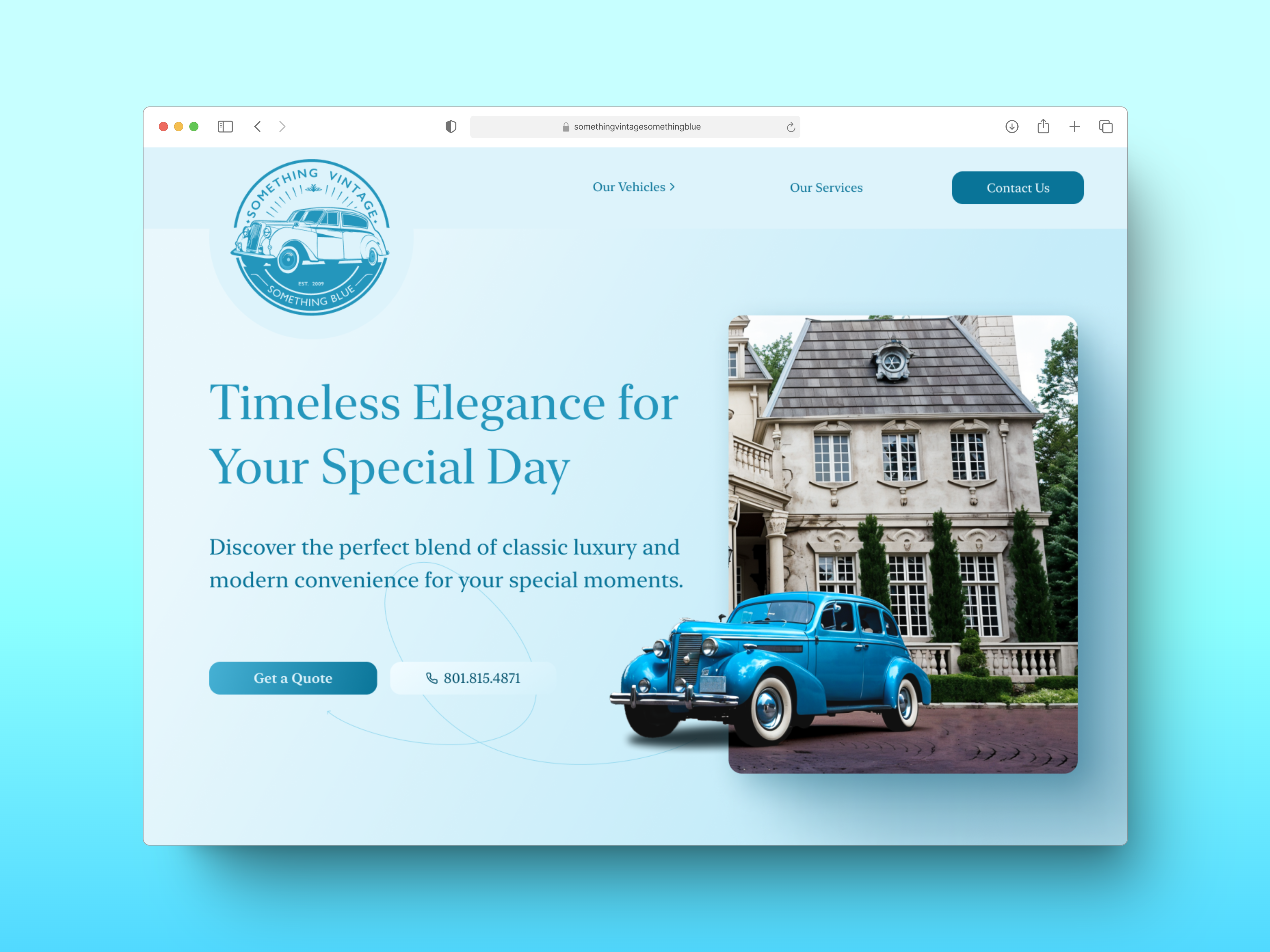 Website Redesign - Something Vintage Something Blue
