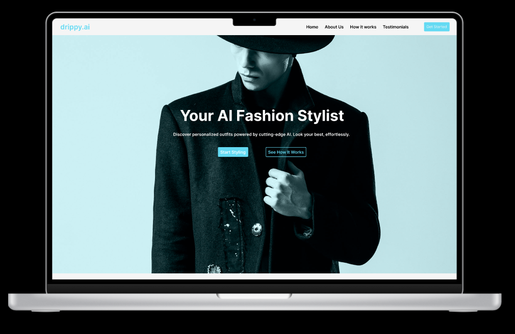 drippy.ai - Landing Page (AI Fashion Stylist)