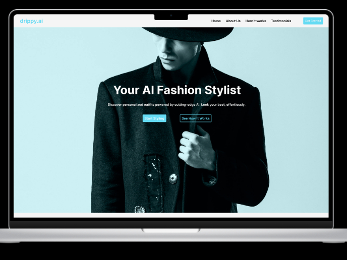 drippy.ai - Landing Page (AI Fashion Stylist)