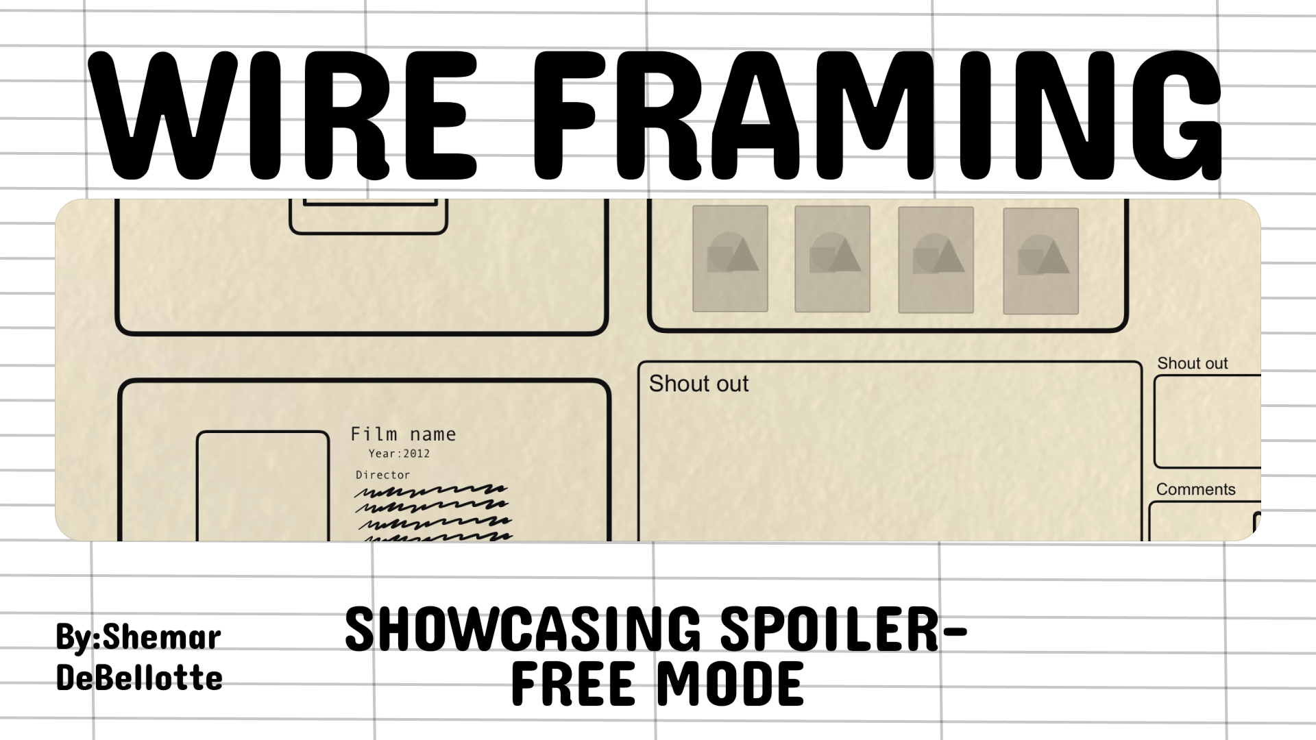 Video Streaming Service wireframe: Spoil-free mode and Interactivity