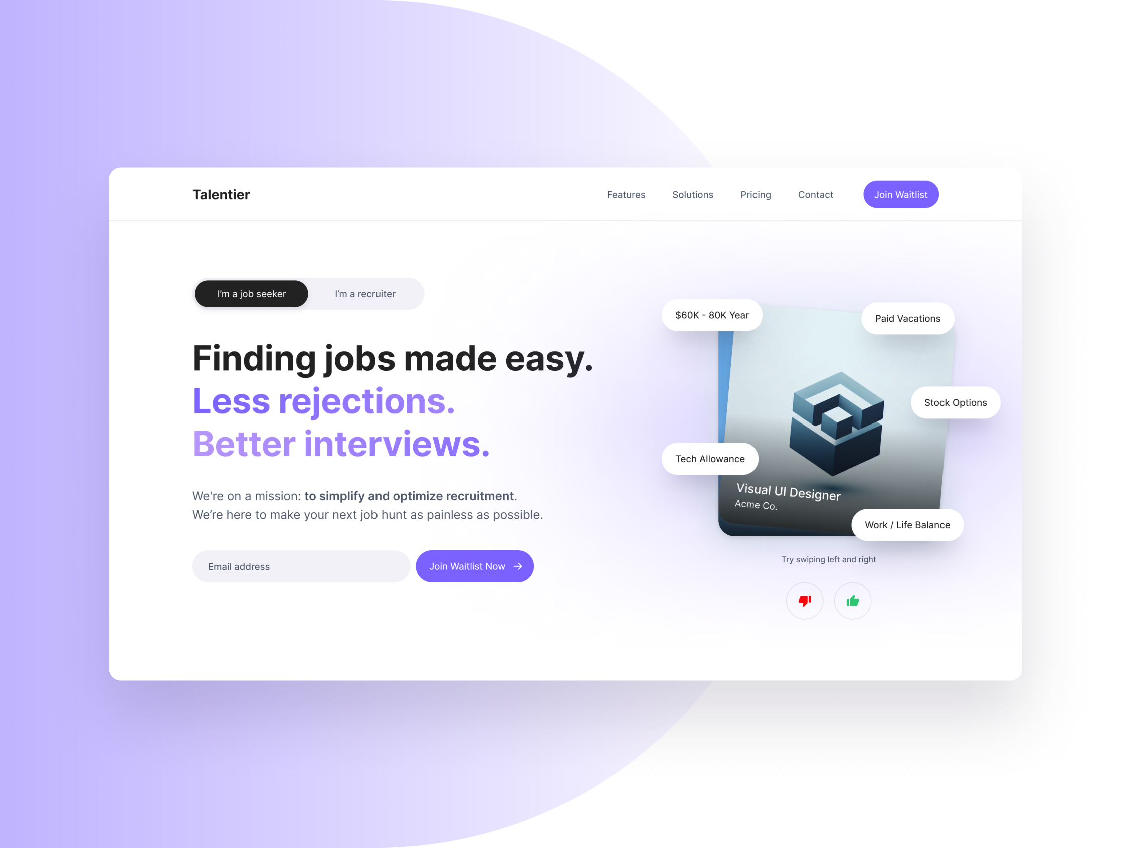 Talentier Homepage