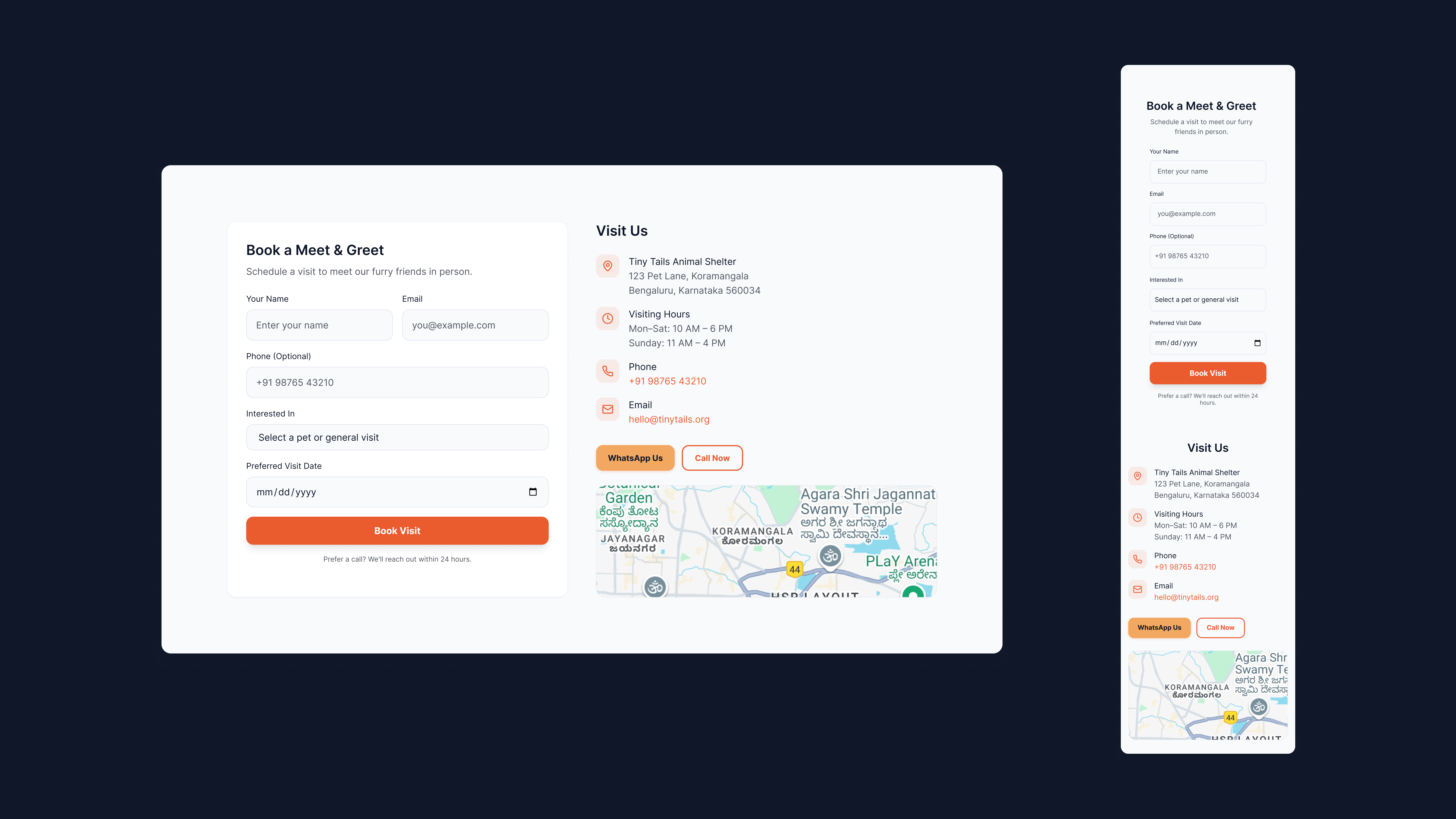 Tiny Tails - Animal Shelter Landing Page 7