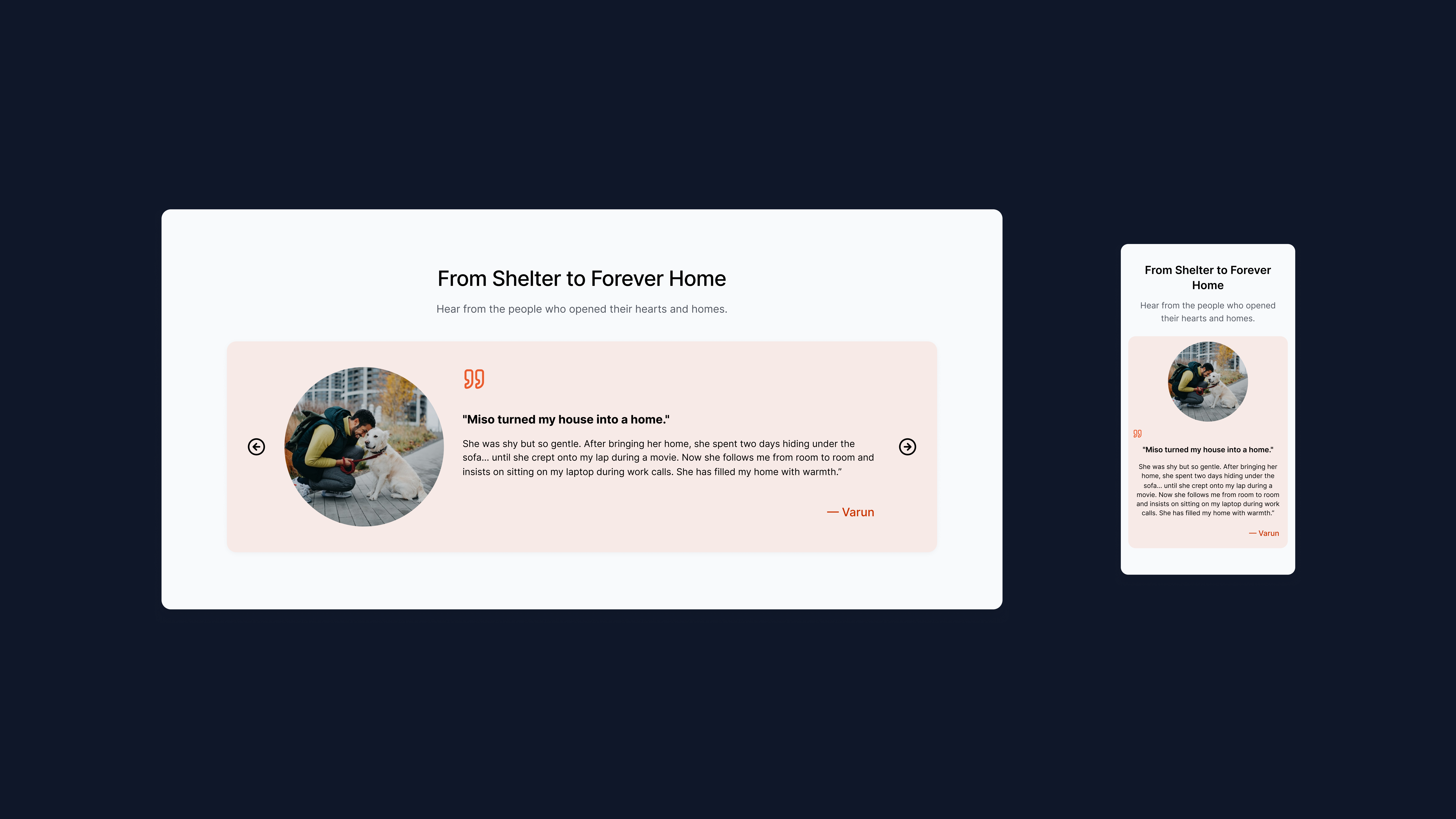 Tiny Tails - Animal Shelter Landing Page 4