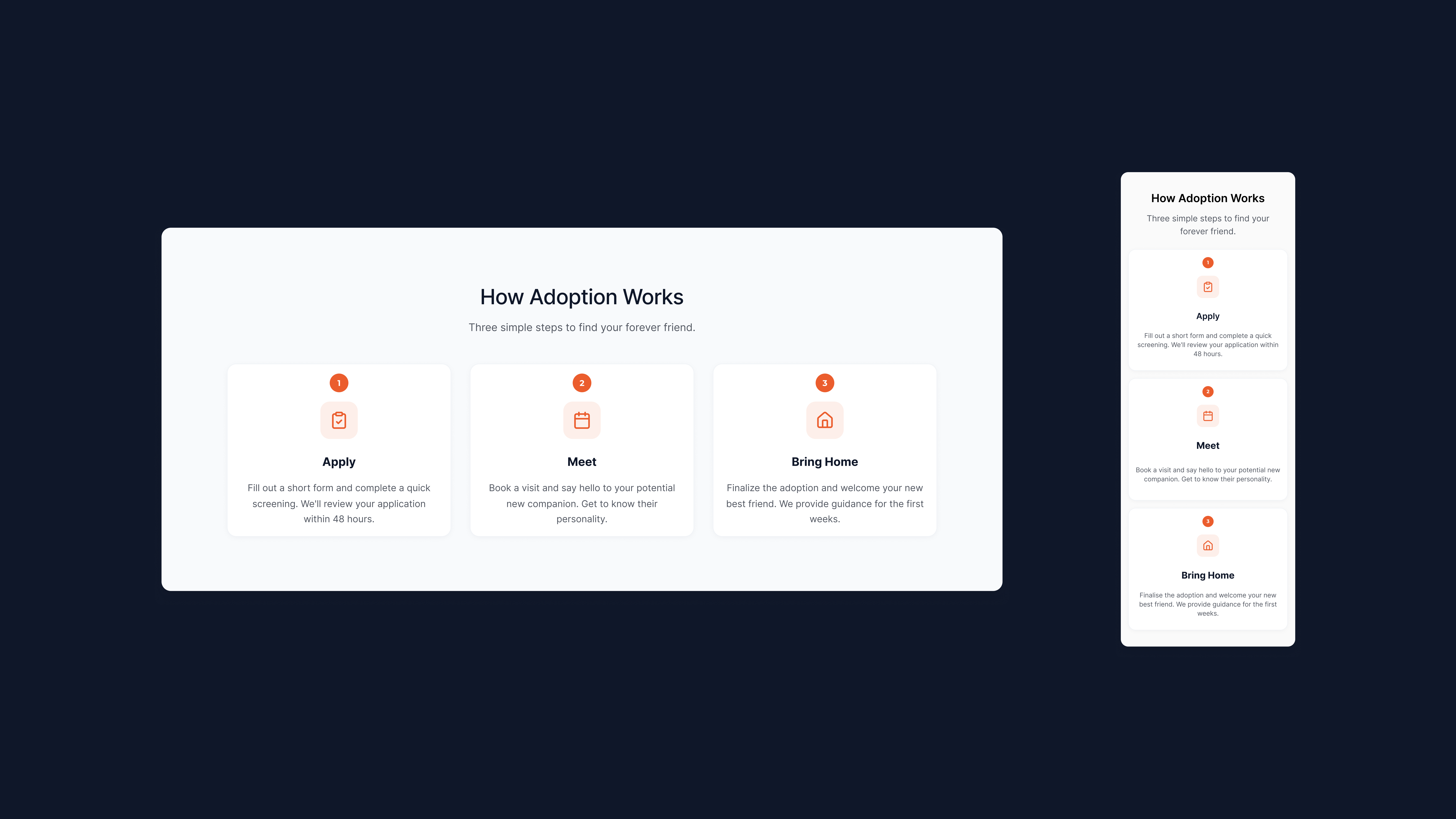 Tiny Tails - Animal Shelter Landing Page 3