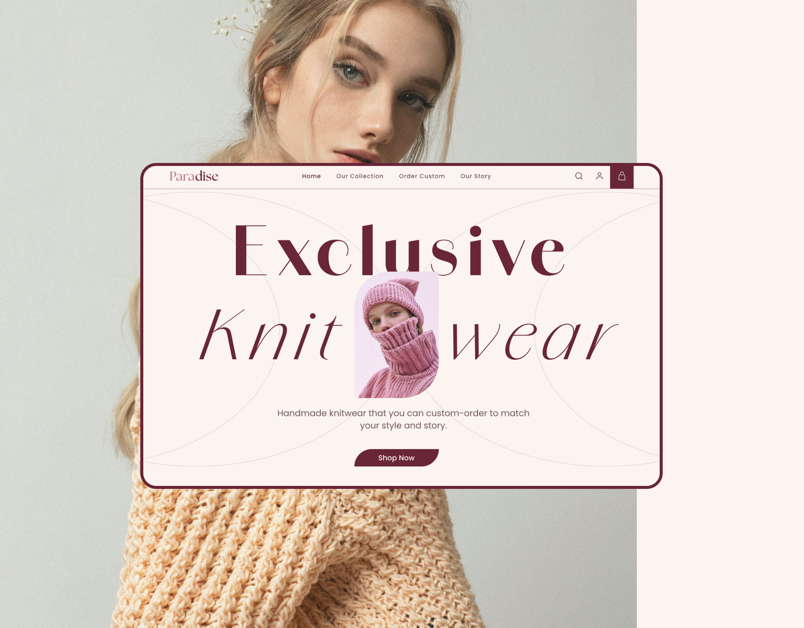 Paradise Knitwear | Landing Page