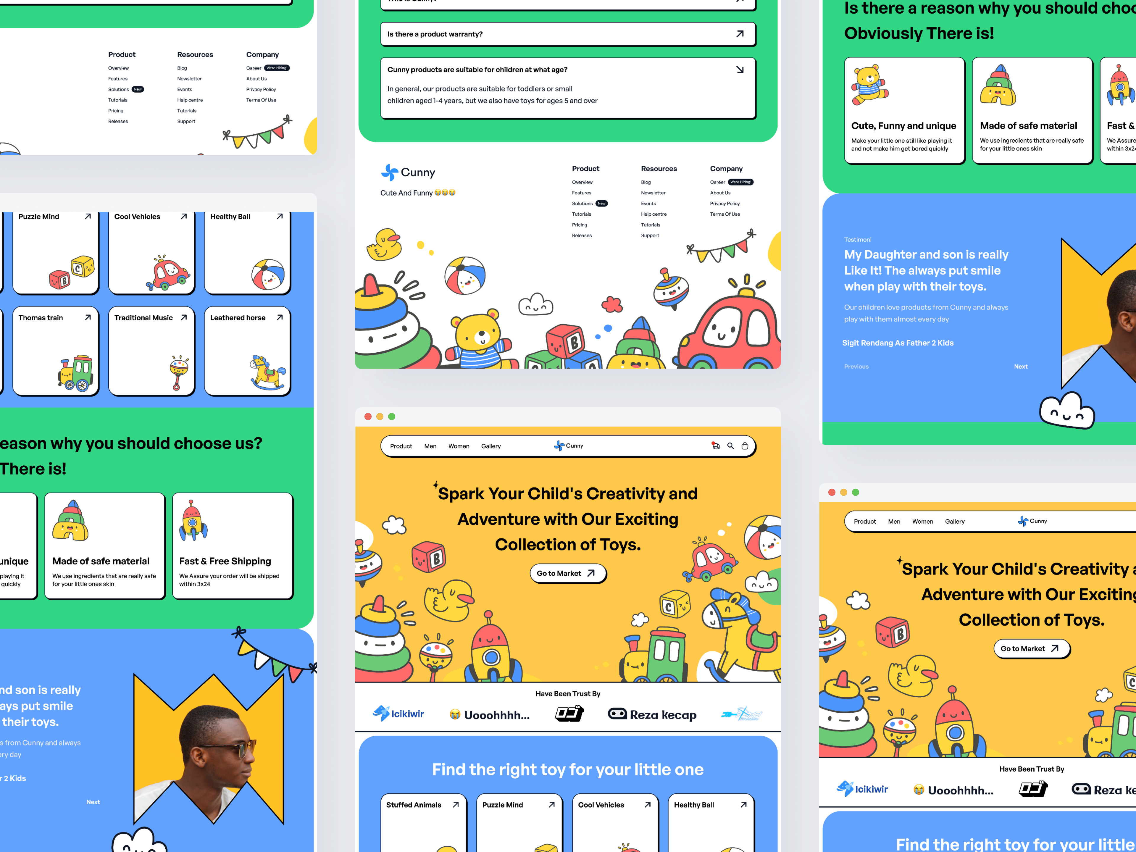 Cunny - Kids Toys Website