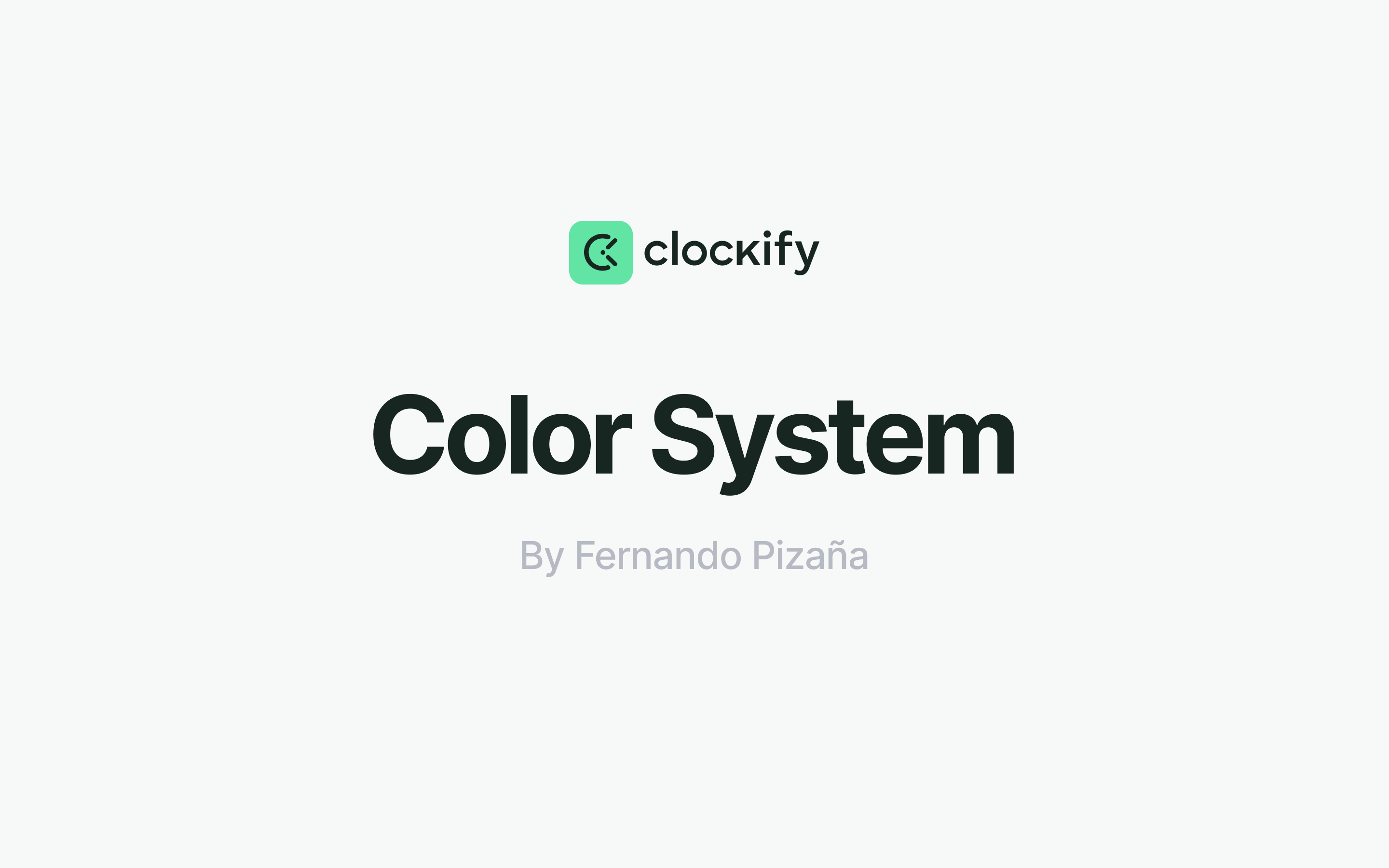 Clockify Color System UI
