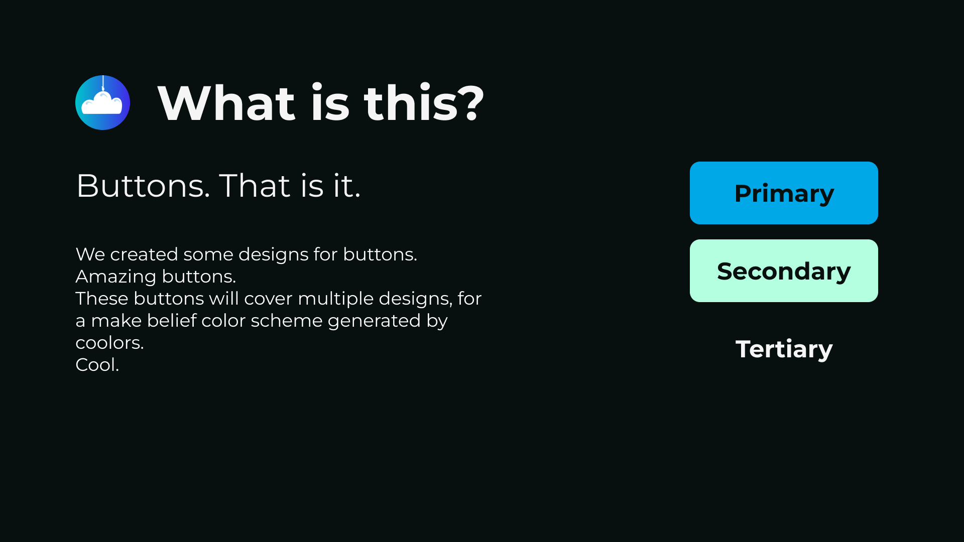 Button Design Challenge 1