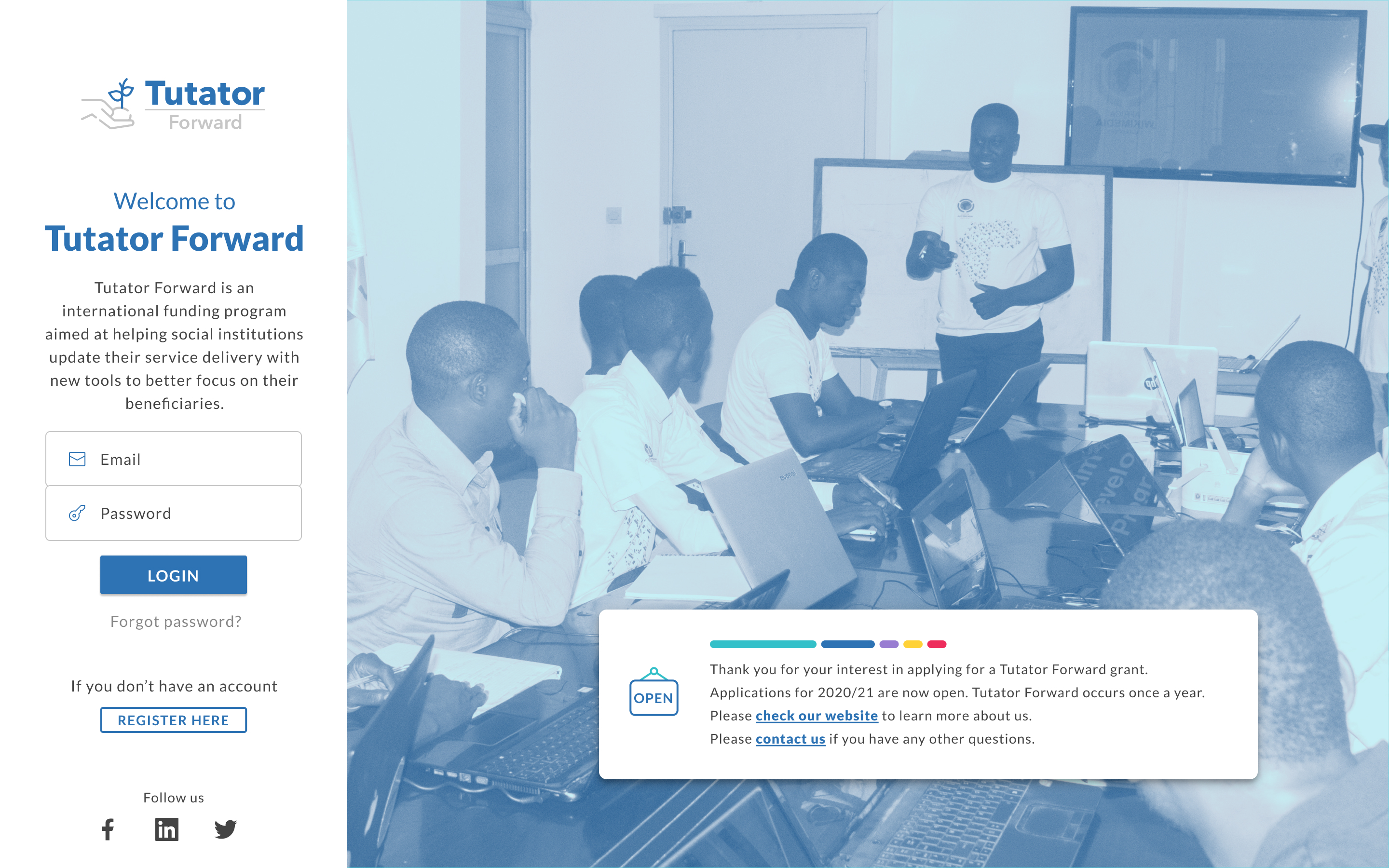 Login Page for a SaaS Platform 1