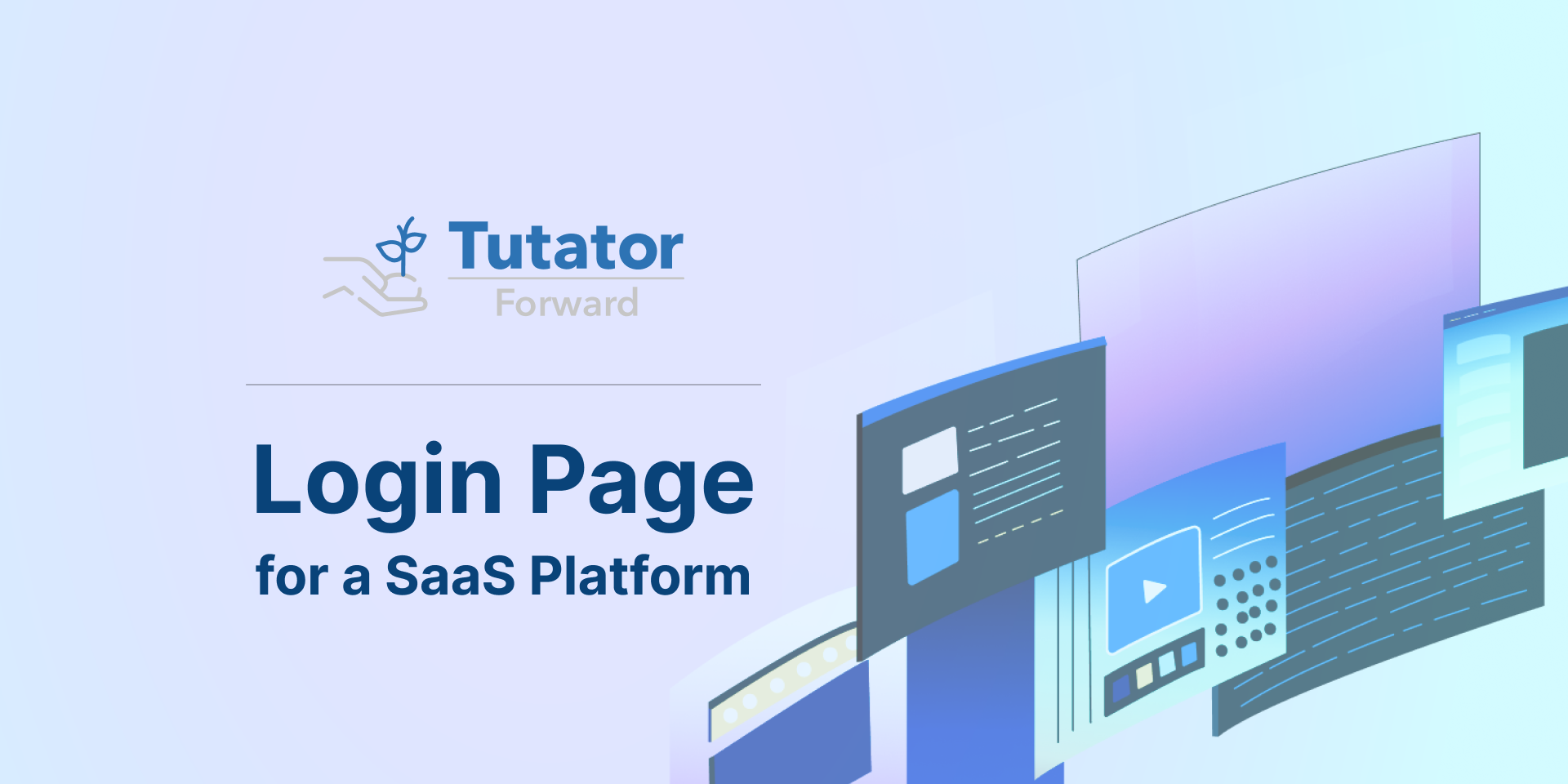 Login Page for a SaaS Platform