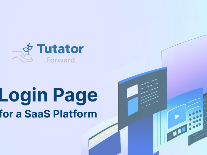 Login Page for a SaaS Platform