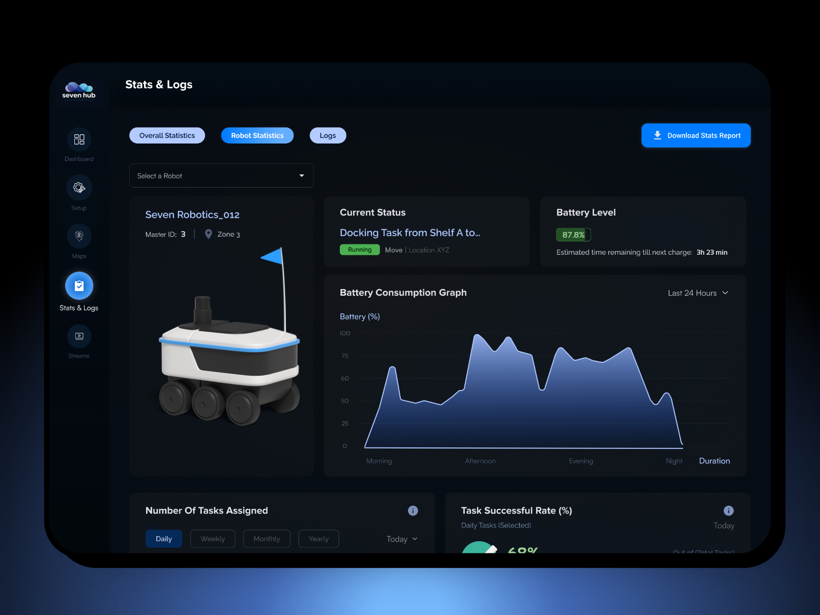 Robot Management SAAS Dashboard 1
