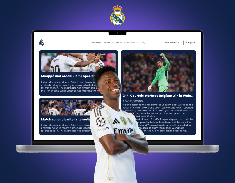 DailyUI #27 | Dropdown "Real Madrid"