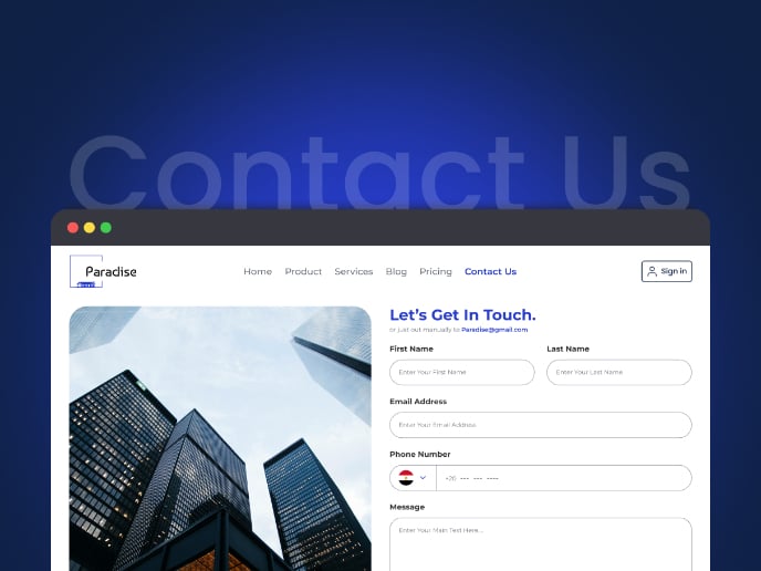 DailyUI #28 | Contact Page