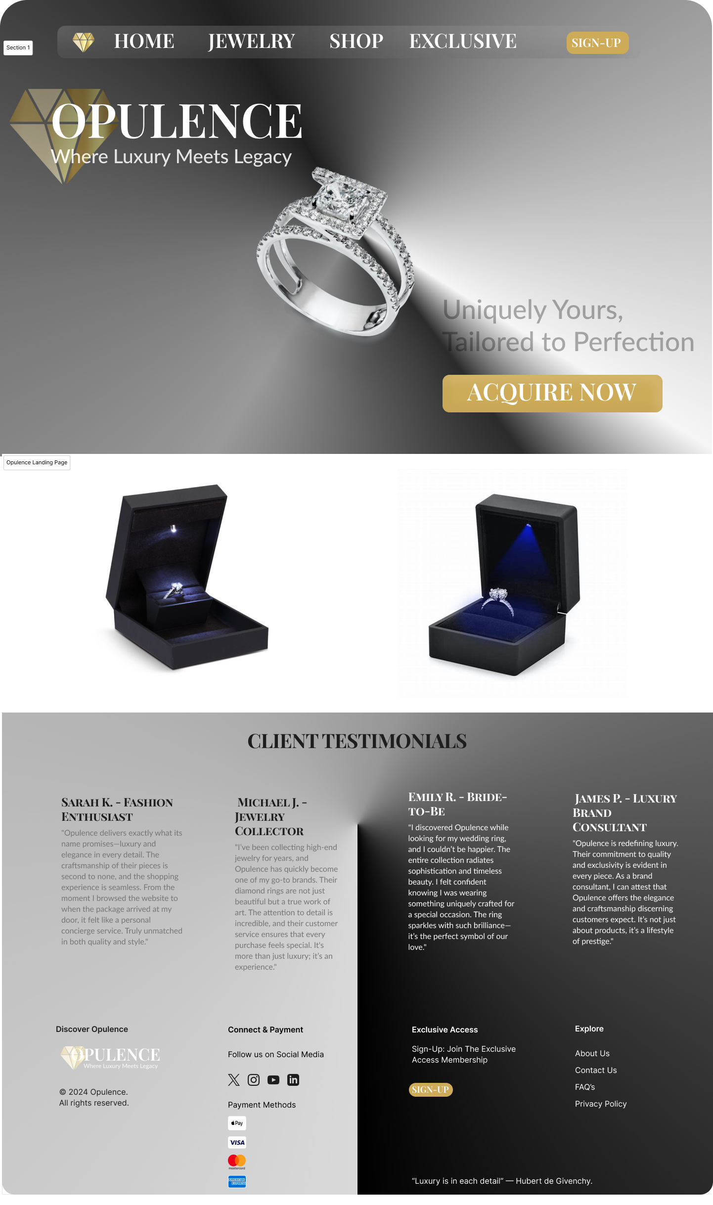 Fashion Landing Page