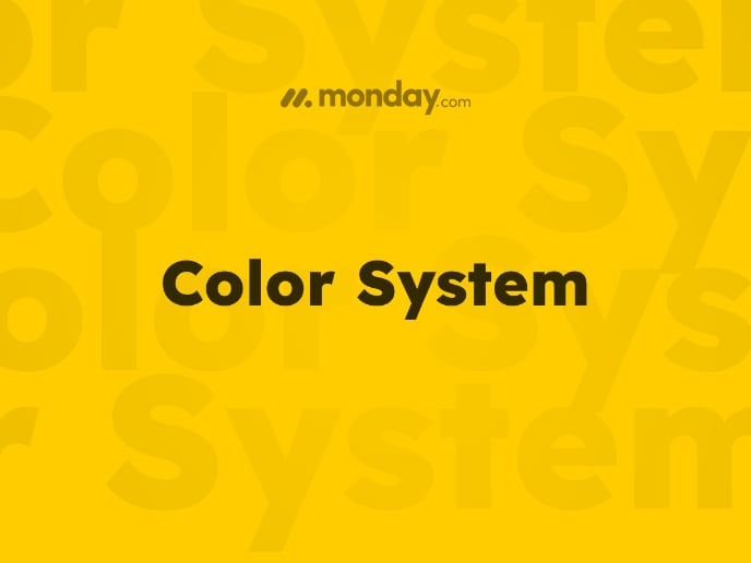 Monday.com Color System
