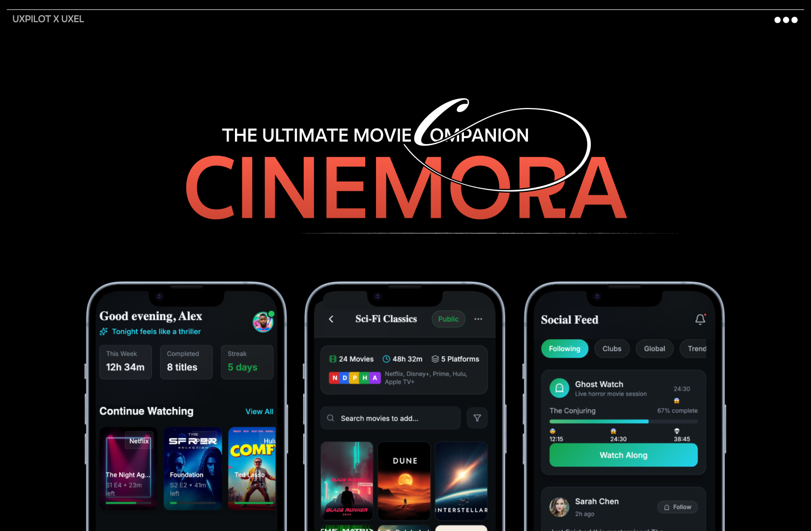 Cinemora - Ultimate Movie Companion (UIX Documentation)