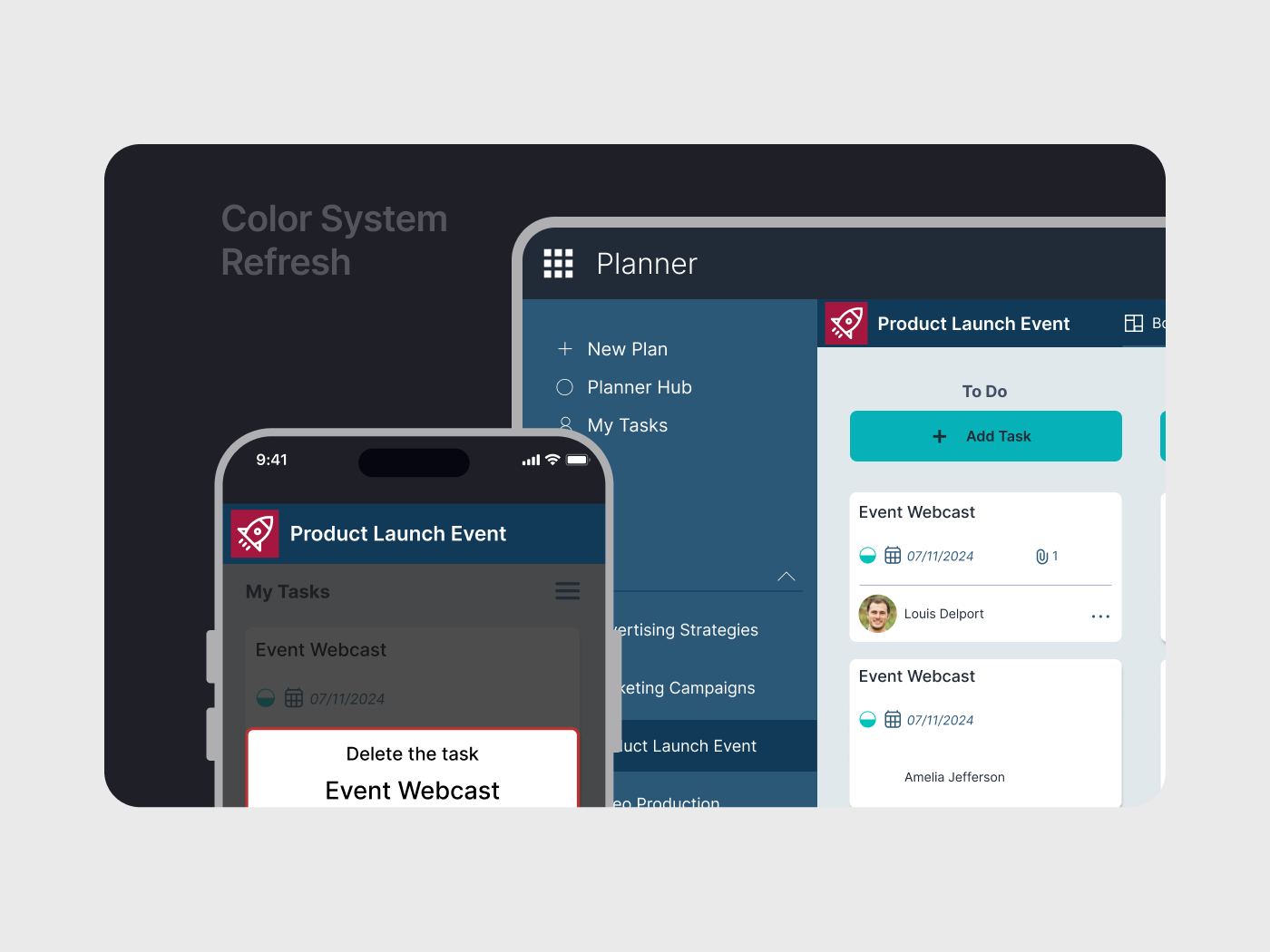 Color System refresh for Planner