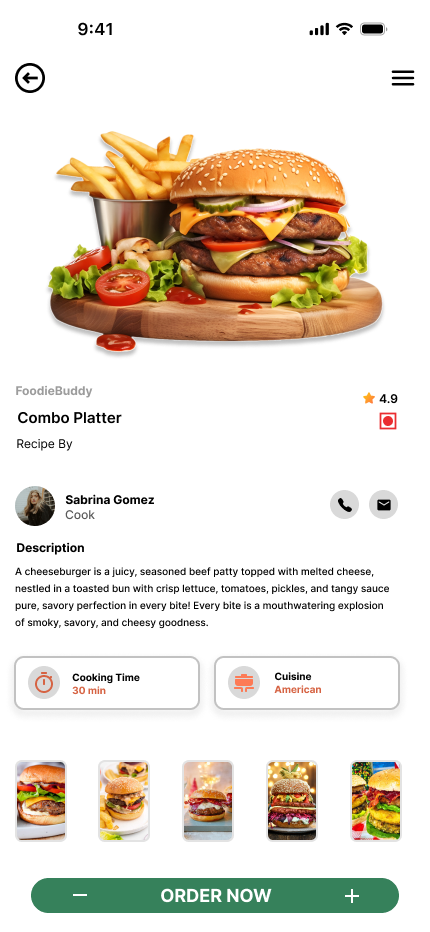 FoodieBuddy - Online Food Order App 5