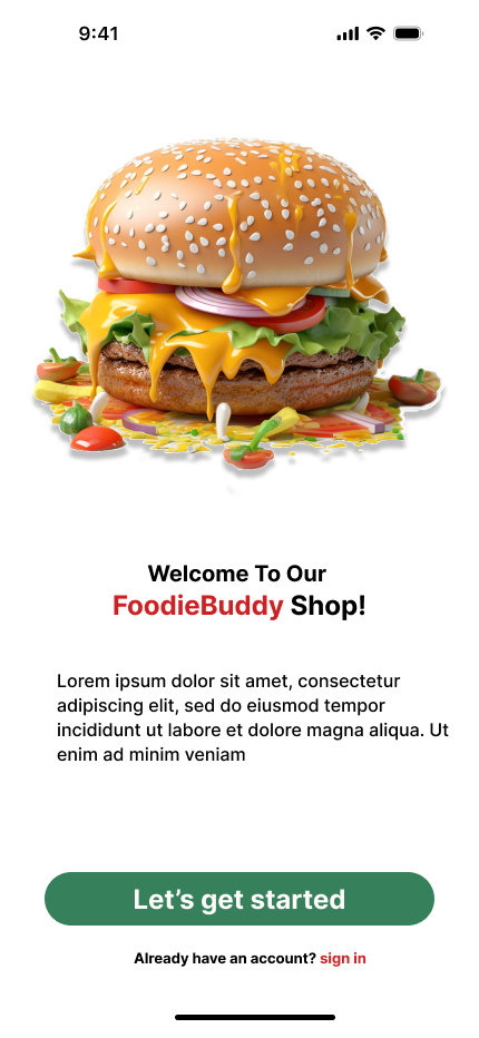 FoodieBuddy - Online Food Order App 1