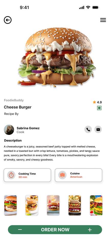 FoodieBuddy - Online Food Order App 4