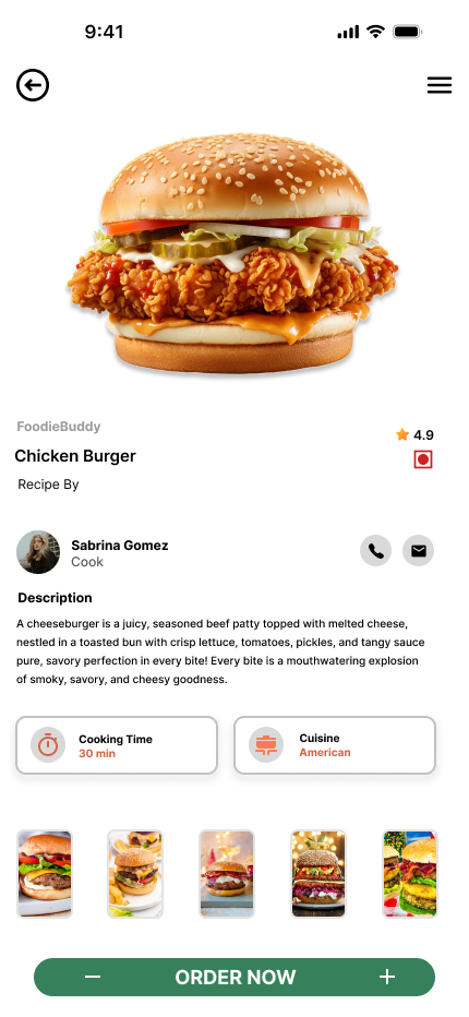 FoodieBuddy - Online Food Order App 3