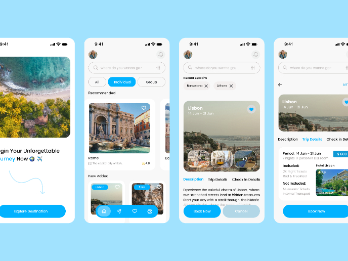 Travel App Design Concept