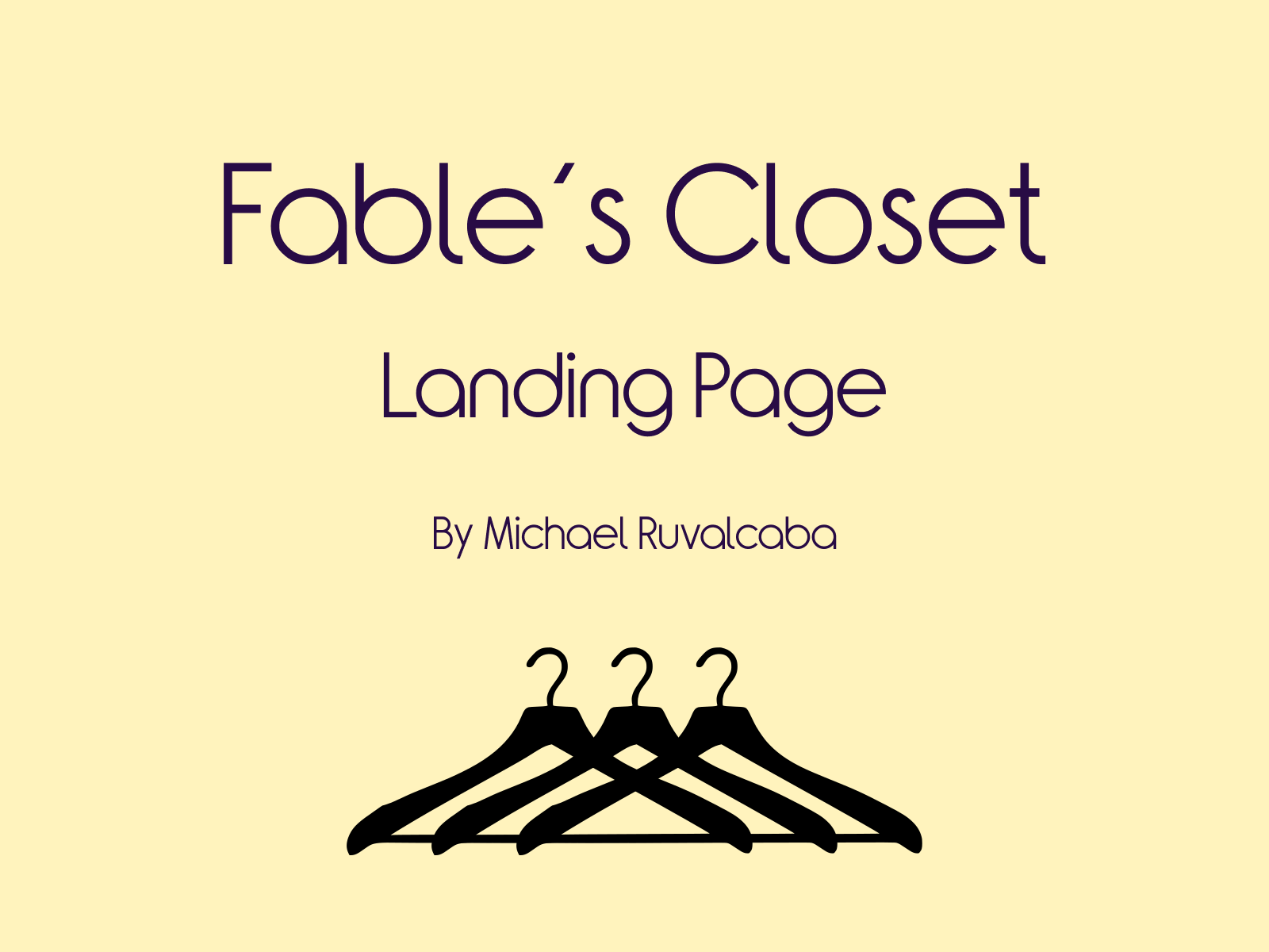 Landing Page For Fashion Service