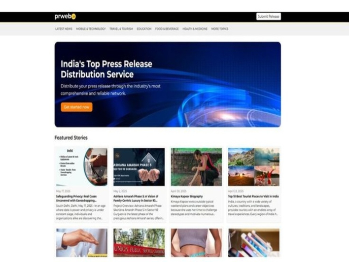 PRWeb Homepage Redesign Concept