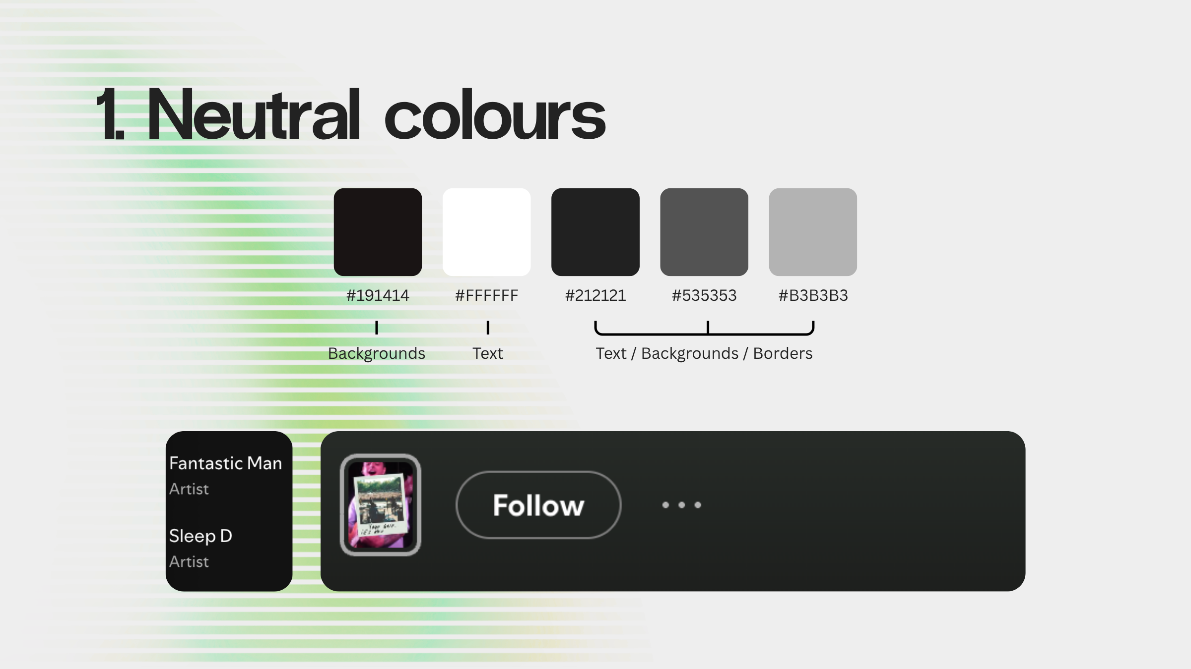 Colour system - Spotify 2