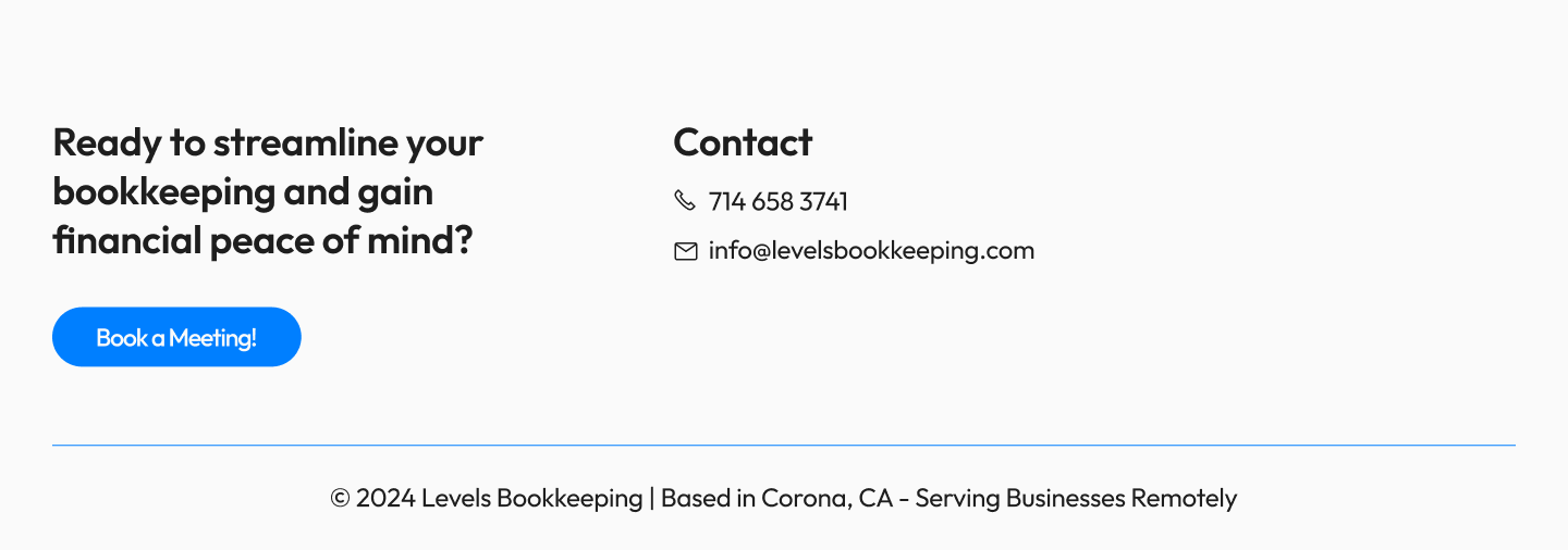 Levels BookKeeping 5