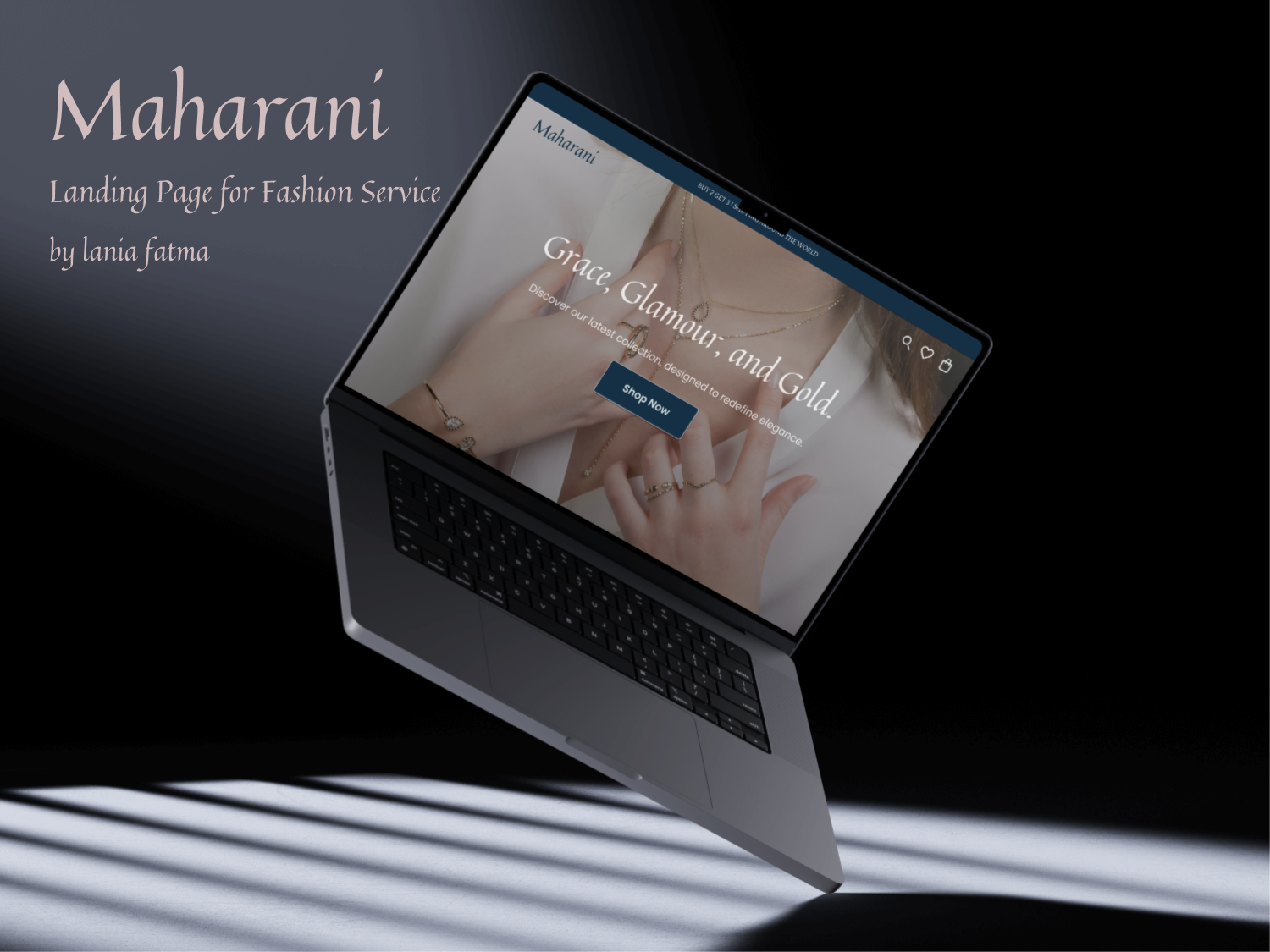 Landing Page for Fashion Service : Maharani by Lania Fatma