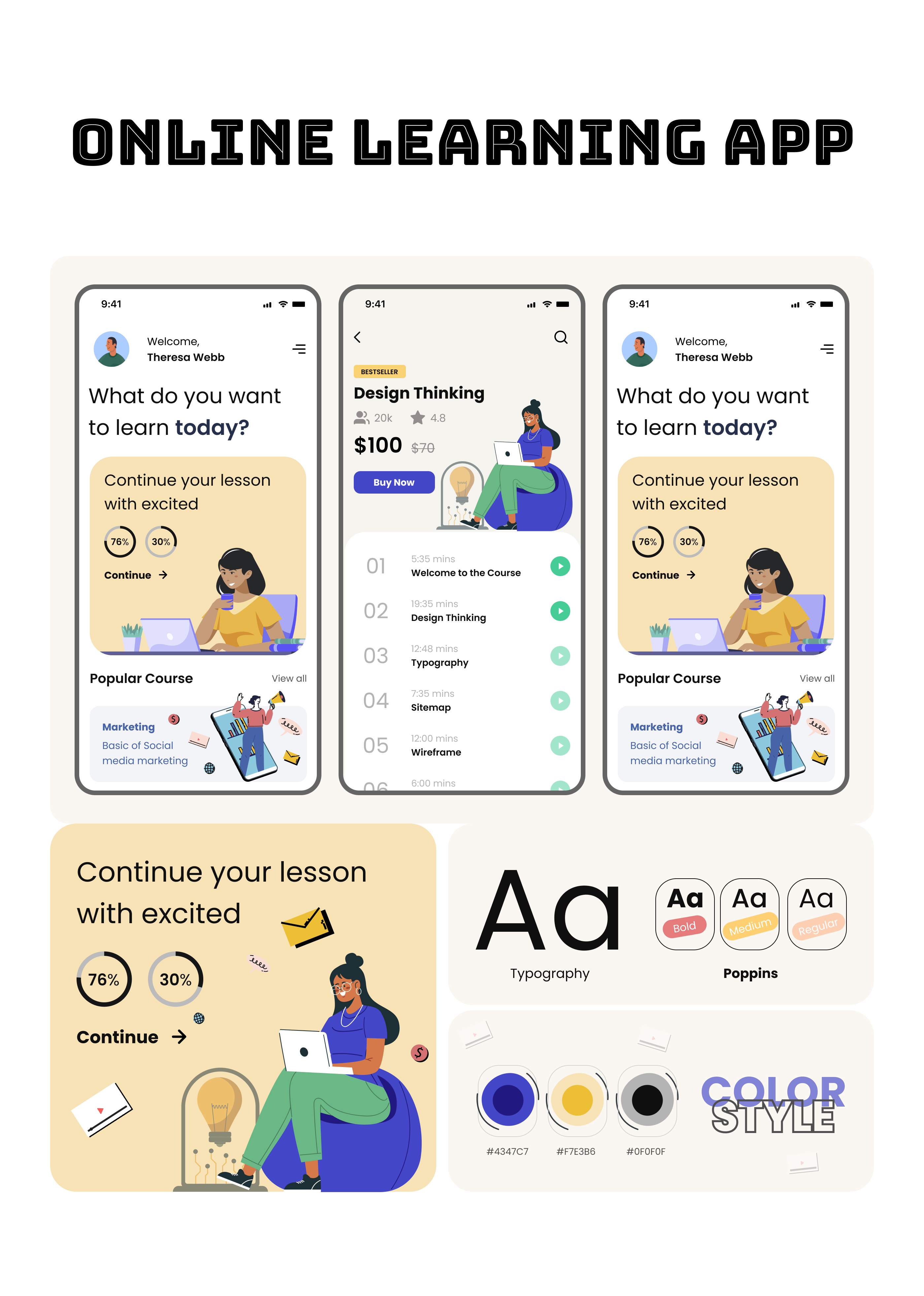 Online Education App UI