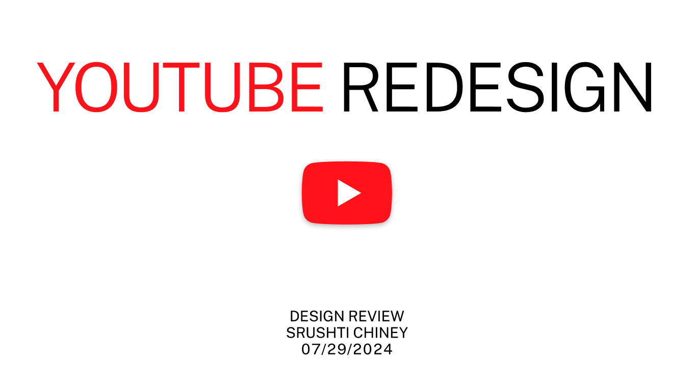 YouTube Redesign